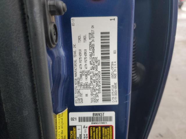 5TFRY5F14FX184310 - 2015 TOYOTA TUNDRA DOUBLE CAB SR/SR5 BLUE photo 12