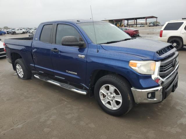 5TFRY5F14FX184310 - 2015 TOYOTA TUNDRA DOUBLE CAB SR/SR5 BLUE photo 4