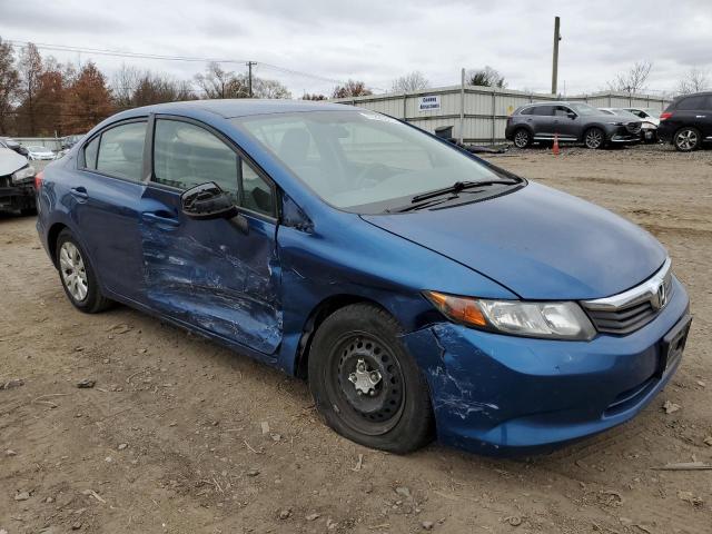 19XFB2F5XCE325253 - 2012 HONDA CIVIC LX BLUE photo 4