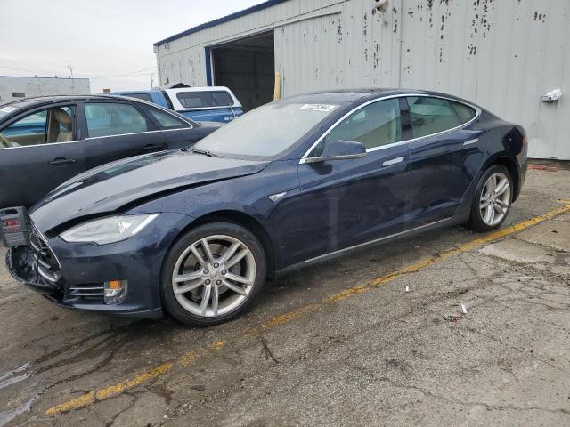5YJSA1S11EFP35788 - 2014 TESLA MODEL S Mavi foto 1