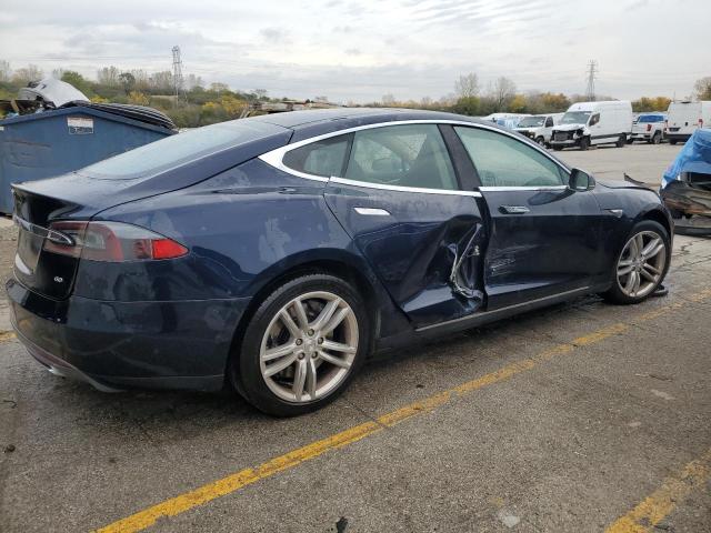 5YJSA1S11EFP35788 - 2014 TESLA MODEL S BLUE photo 3