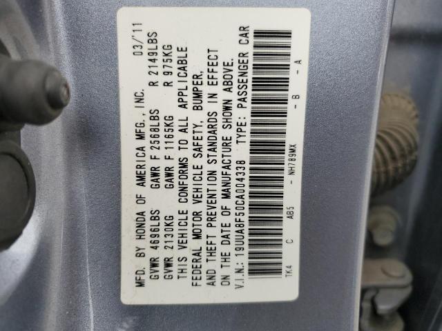 19UUA8F50CA004338 - 2012 ACURA TL BLACK photo 12