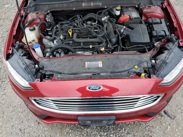 3FA6P0HD0LR126429 - 2020 FORD FUSION SE RED photo 11