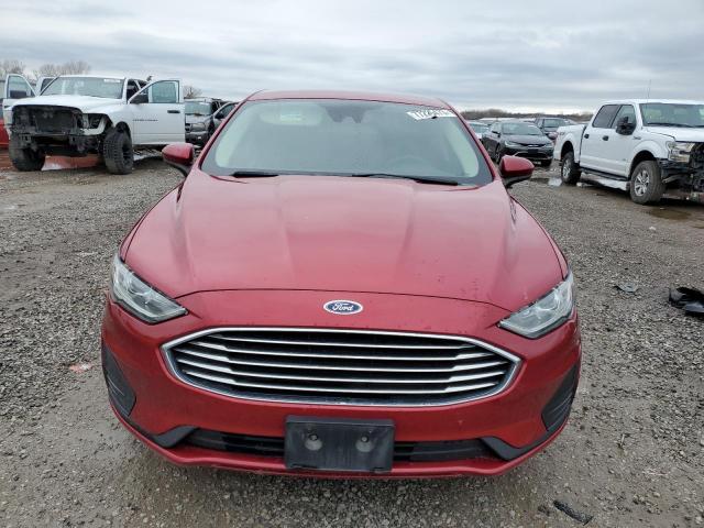 3FA6P0HD0LR126429 - 2020 FORD FUSION SE RED photo 5