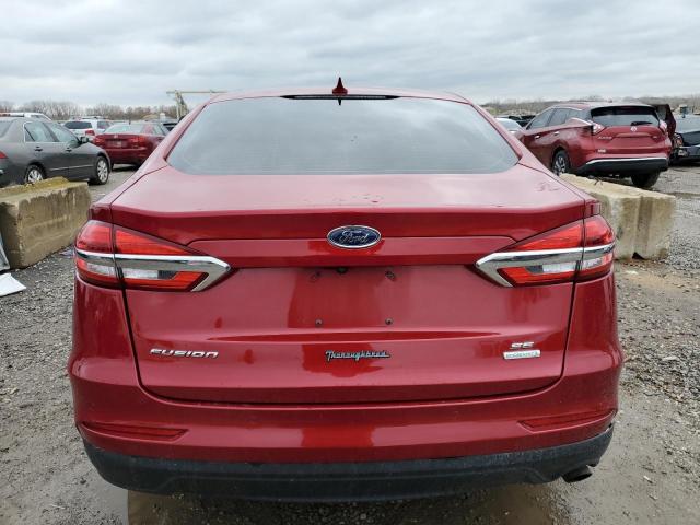 3FA6P0HD0LR126429 - 2020 FORD FUSION SE RED photo 6