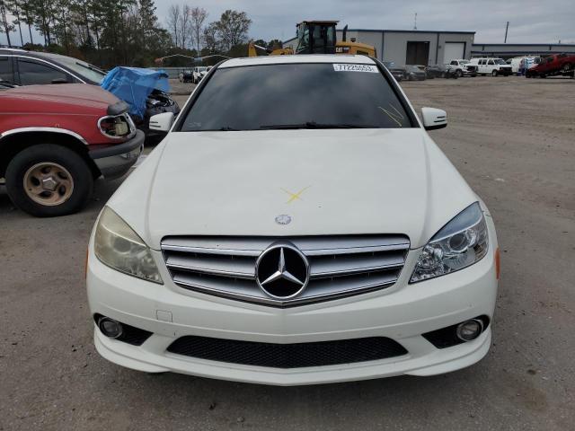 WDDGF5EB4AR106166 - 2010 MERCEDES-BENZ C 300 WHITE photo 5