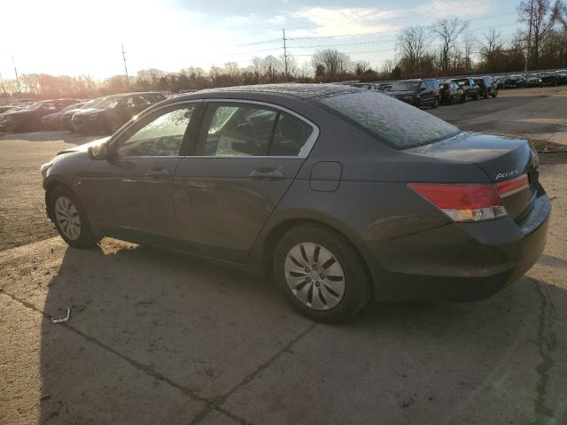 1HGCP2F32CA244853 - 2012 HONDA ACCORD LX GRAY photo 2