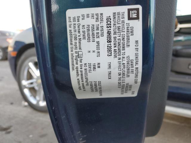 1GCES14H85B120873 - 2005 CHEVROLET SSR 蓝色 照片 12