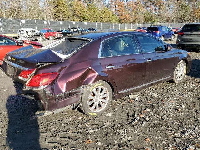 4T1BK3DBXBU431078 - 2011 TOYOTA AVALON BASE BURGUNDY photo 3