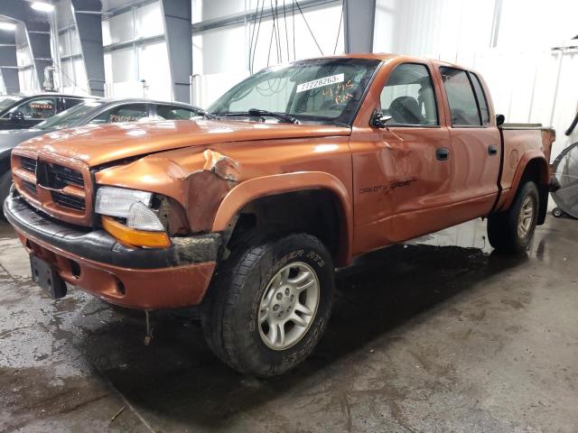 1B7GG2AN51S145718 - 2001 DODGE DAKOTA QUAD ORANGE photo 1