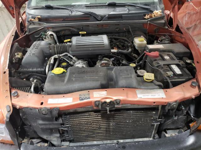 1B7GG2AN51S145718 - 2001 DODGE DAKOTA QUAD ORANGE photo 11