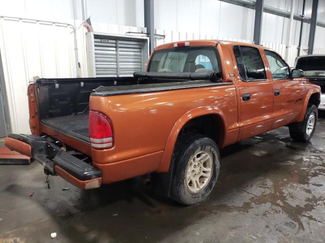 1B7GG2AN51S145718 - 2001 DODGE DAKOTA QUAD ORANGE photo 3