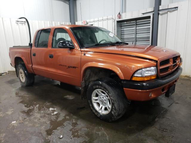 1B7GG2AN51S145718 - 2001 DODGE DAKOTA QUAD ORANGE photo 4