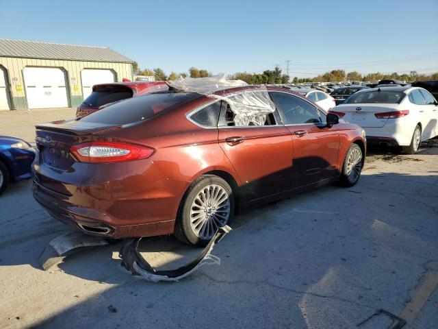 3FA6P0K9XGR347126 - 2016 FORD FUSION TITANIUM BURGUNDY photo 3