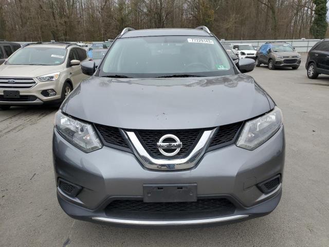 KNMAT2MV8GP594755 - 2016 NISSAN ROGUE S GRAY photo 5