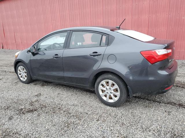 KNADM4A31E6393417 - 2014 KIA RIO LX GRAY photo 2