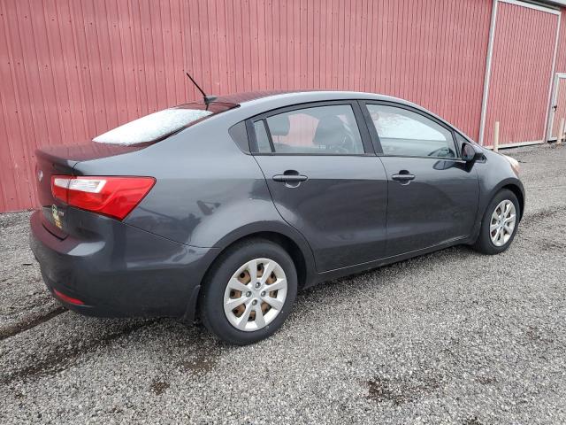 KNADM4A31E6393417 - 2014 KIA RIO LX GRAY photo 3