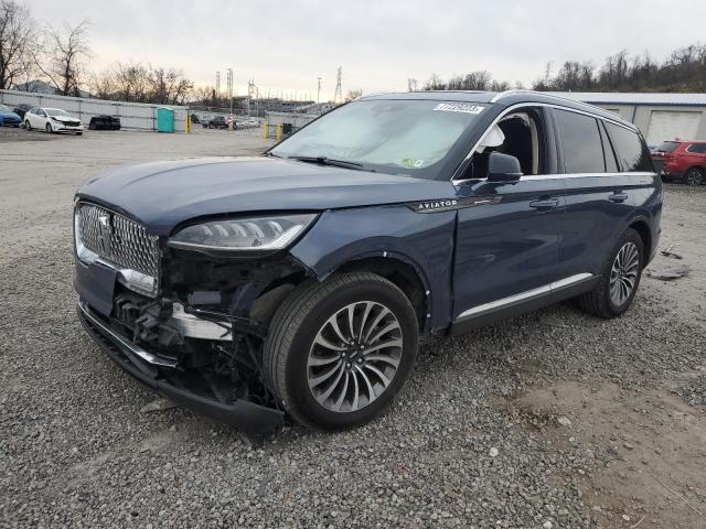 5LM5J7XC3MGL06546 - 2021 LINCOLN AVIATOR RESERVE BLUE photo 1