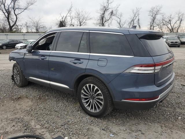 5LM5J7XC3MGL06546 - 2021 LINCOLN AVIATOR RESERVE BLUE photo 2