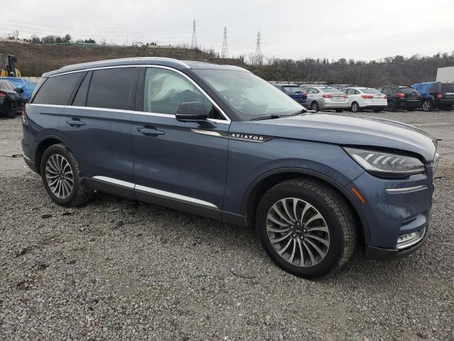 5LM5J7XC3MGL06546 - 2021 LINCOLN AVIATOR RESERVE BLUE photo 4