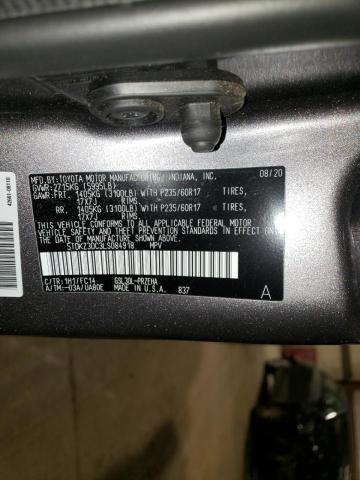 5TDKZ3DC3LS084918 - 2020 TOYOTA SIENNA LE GRAY photo 13