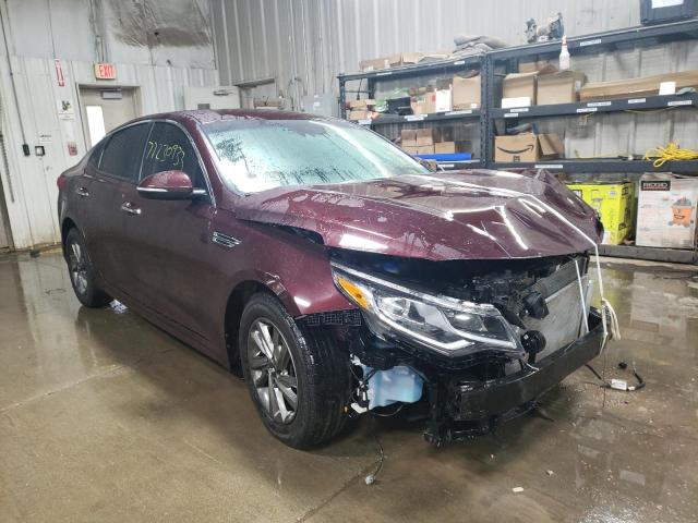 5XXGT4L38KG343742 - 2019 KIA OPTIMA LX BURGUNDY photo 4