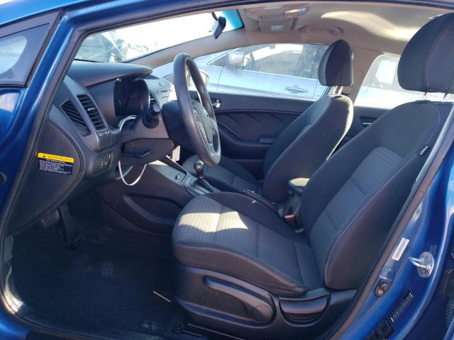 KNAFX4A62F5269304 - 2015 KIA FORTE LX BLUE photo 7