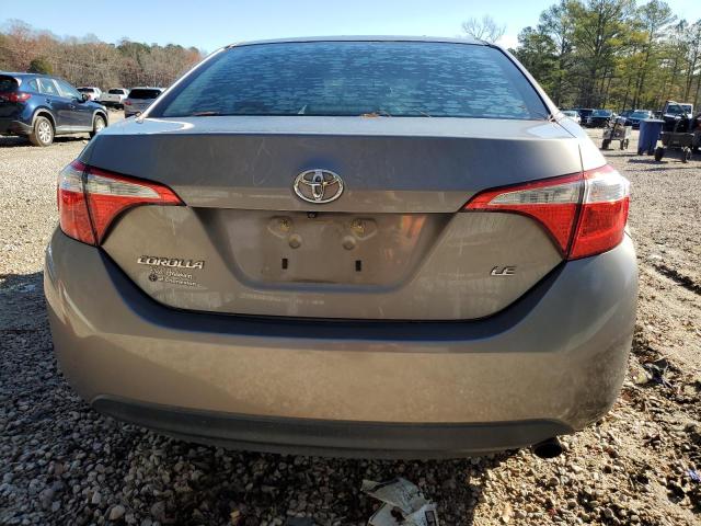 2T1BURHE8FC293629 - 2015 TOYOTA COROLLA L TAN photo 6