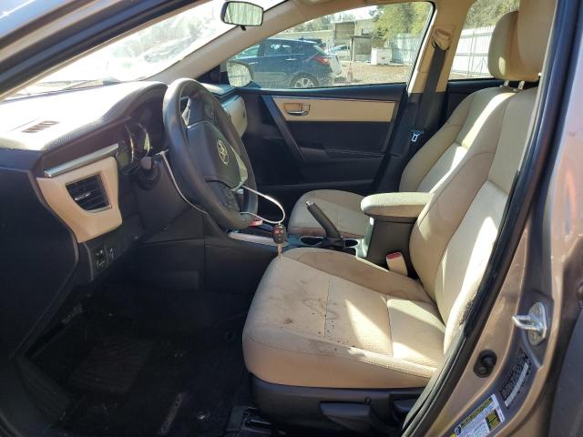 2T1BURHE8FC293629 - 2015 TOYOTA COROLLA L TAN photo 7