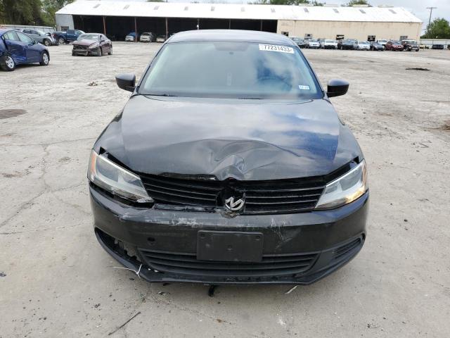 3VW2K7AJ6DM393702 - 2013 VOLKSWAGEN JETTA BASE BLACK photo 5