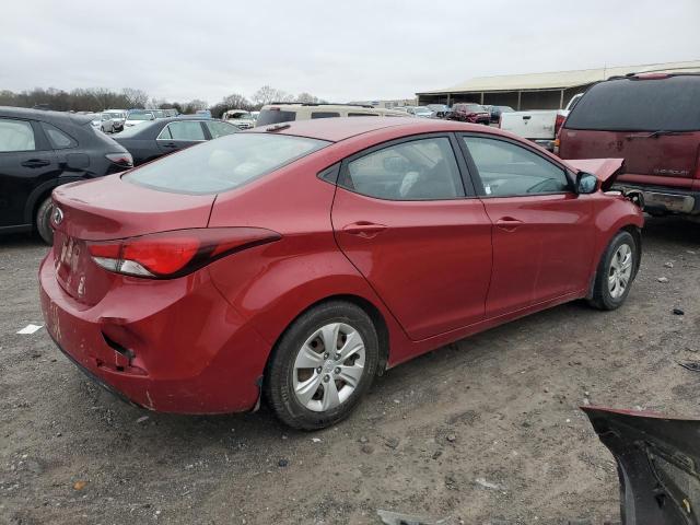 KMHDH4AE4GU623504 - 2016 HYUNDAI ELANTRA SE RED photo 3