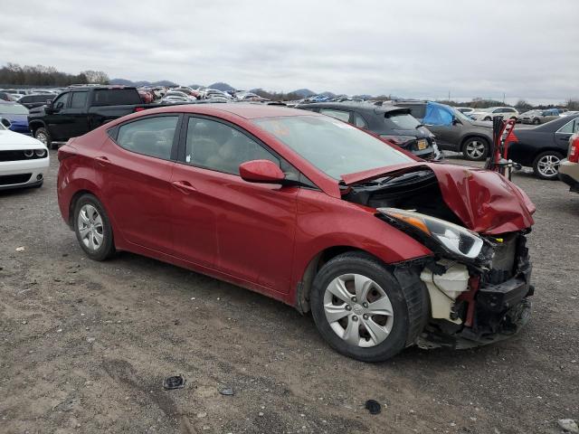 KMHDH4AE4GU623504 - 2016 HYUNDAI ELANTRA SE RED photo 4