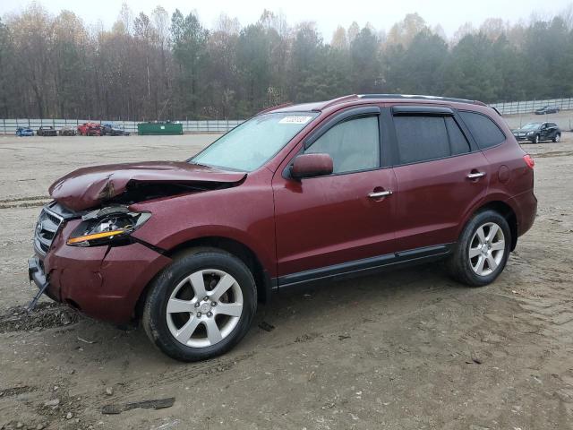 5NMSH13E58H205808 - 2008 HYUNDAI SANTA FE SE BURGUNDY photo 1