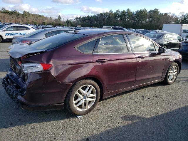 3FA6P0H72DR281138 - 2013 FORD FUSION SE MAROON photo 3