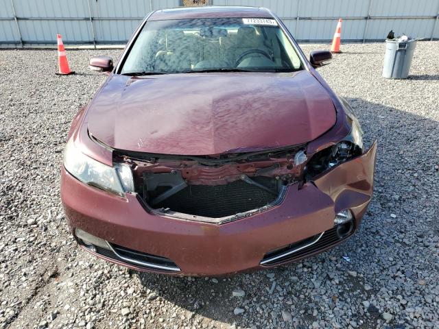 19UUA8F21CA002605 - 2012 ACURA TL BURGUNDY photo 5