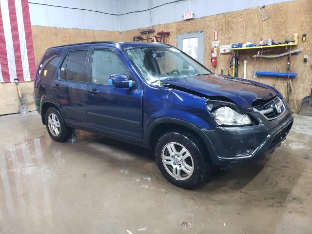 JHLRD78834C026257 - 2004 HONDA CR-V EX BLUE photo 4