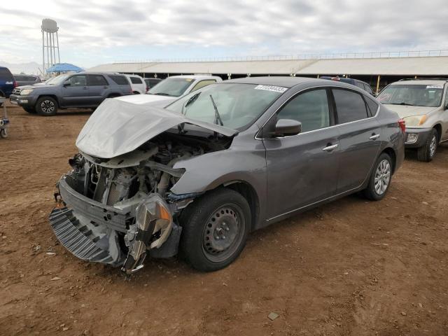 3N1AB7APXHL716389 - 2017 NISSAN SENTRA S GRAY photo 1