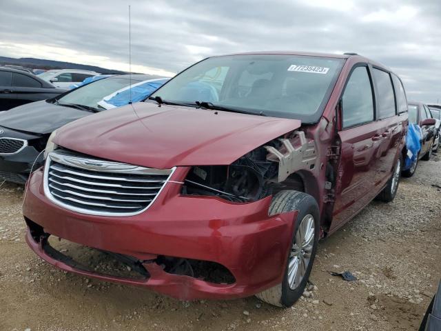 2C4RC1CG9DR665018 - 2013 CHRYSLER TOWN & COU TOURING L BURGUNDY photo 1