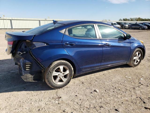 5NPDH4AE8FH634339 - 2015 HYUNDAI ELANTRA SE BLUE photo 3