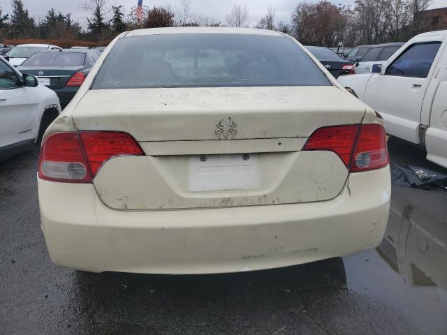 19XFA16579E021285 - 2009 HONDA CIVIC LX CREAM photo 6