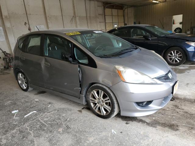 JHMGE8H44AC028422 - 2010 HONDA FIT SPORT GRAY photo 4