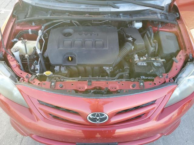 5YFBU4EE2CP023654 - 2012 TOYOTA COROLLA BASE RED photo 11