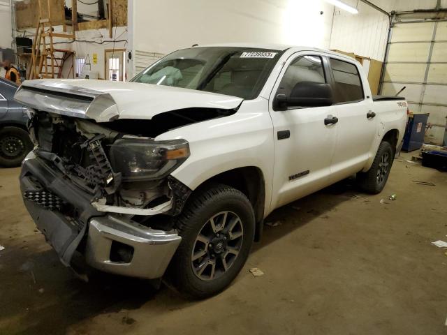 5TFDY5F1XKX813993 - 2019 TOYOTA TUNDRA CREWMAX SR5 WHITE photo 1