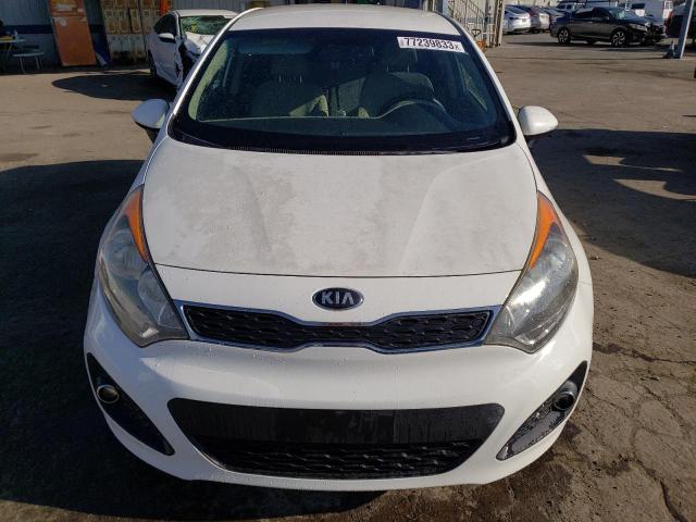 KNADN5A34D6299808 - 2013 KIA RIO EX WHITE photo 5