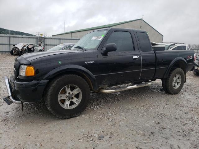 1FTZR45E34PB57107 - 2004 FORD RANGER SUPER CAB BLACK photo 1