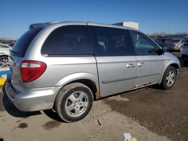 1D4GP45R87B103645 - 2007 DODGE CARAVAN SXT SILVER photo 3