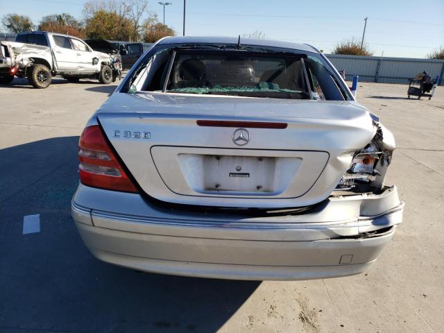 WDBRF64J91F093366 - 2001 MERCEDES-BENZ C 320 SILVER photo 6