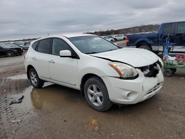 JN8AS5MV7DW103764 - 2013 NISSAN ROGUE S WHITE photo 4