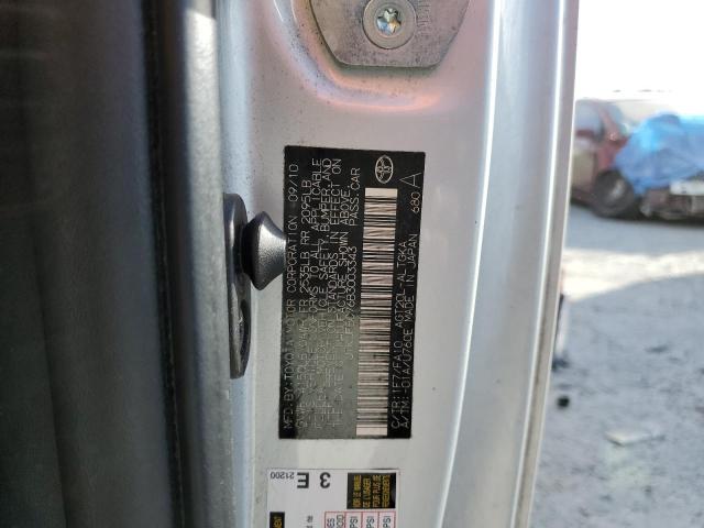 JTKJF5C76B3003343 - 2011 TOYOTA SCION TC ვერცხლისფერი ფოტო 12