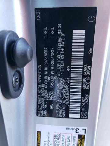 JTENU5JR4N5991424 - 2022 TOYOTA 4RUNNER SR5/SR5 PREMIUM 银色 照片 13